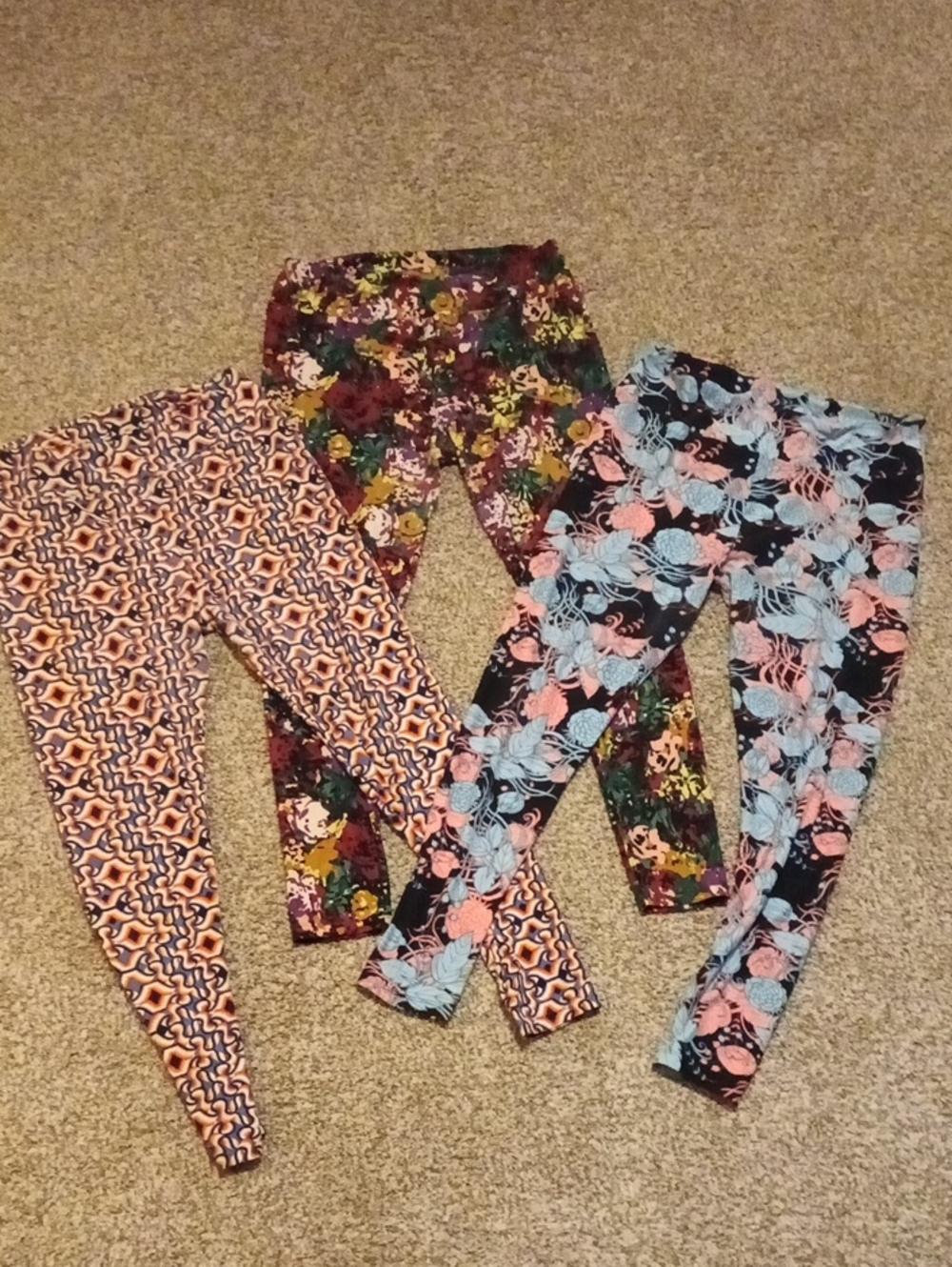 LuLaRoe Women's Patterned Leggings Big & Tall Bundle